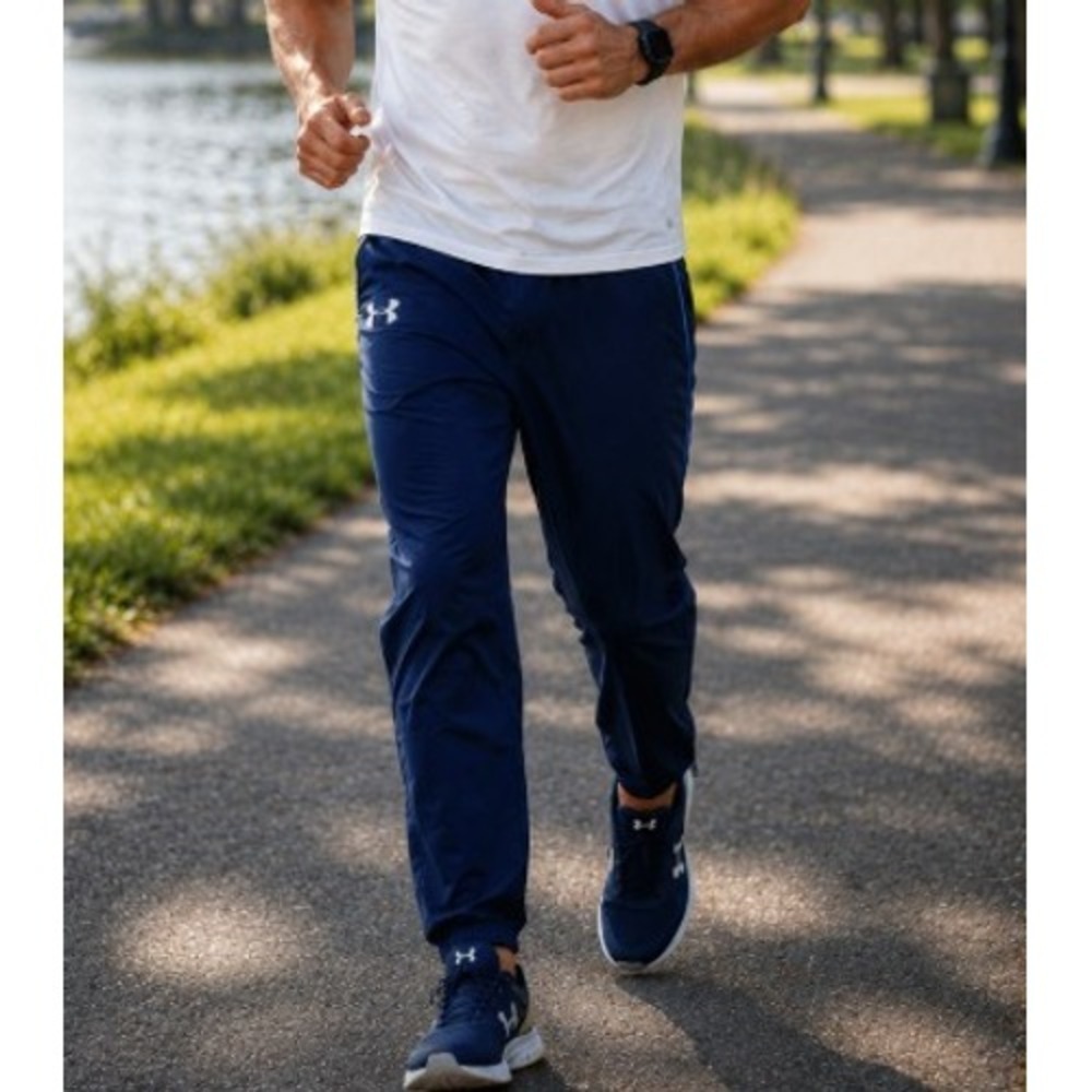 Under Armour Mens UA Squad Warm-Up Pants Navy Blue Joggers Small 1320961